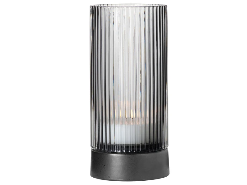 ASA Selection Juna Windlicht mit Porzellanfuß clear 17,8cm