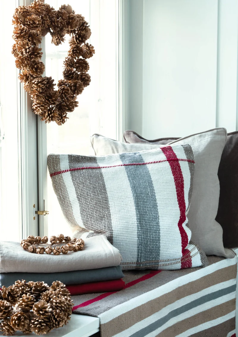 Greengate Courtney Geschirrtuch jacquard grey 70 x 50cm