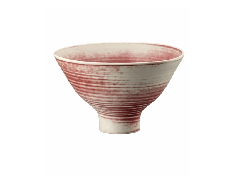 Rosenthal Bloom Scarlet Schale auf Fuß 17cm