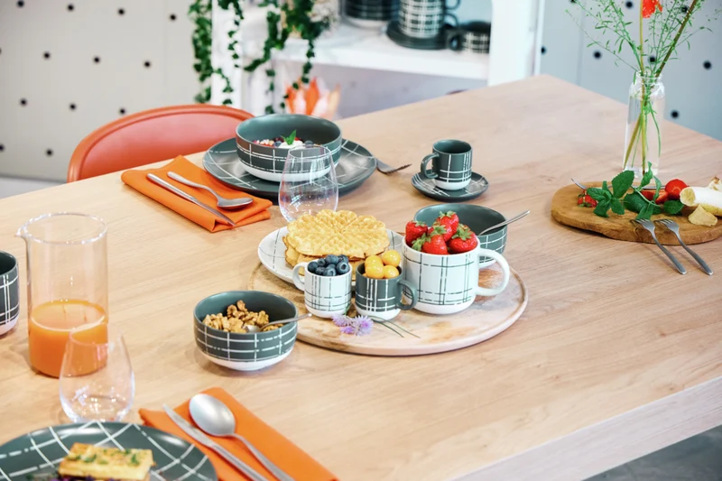Thomas FUN Karo dark Kombi-Untertasse 14,8cm