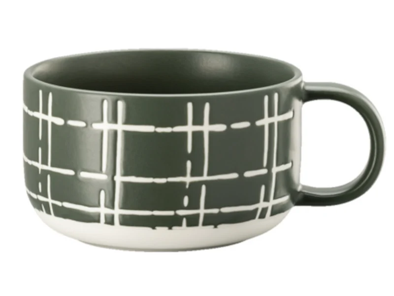 Thomas FUN Karo dark Kombi-Obertasse 0,28l
