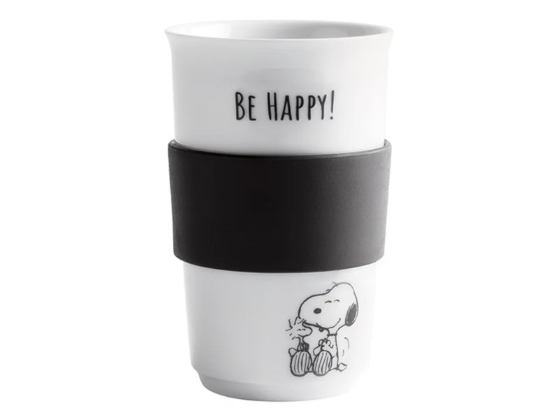 KAHLA Peanuts Be Happy Becher + Trinkdeckel + Banderole 0,4l