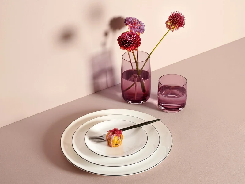 ASA Selection à table ligne noire Teller flach 26,5cm Set6