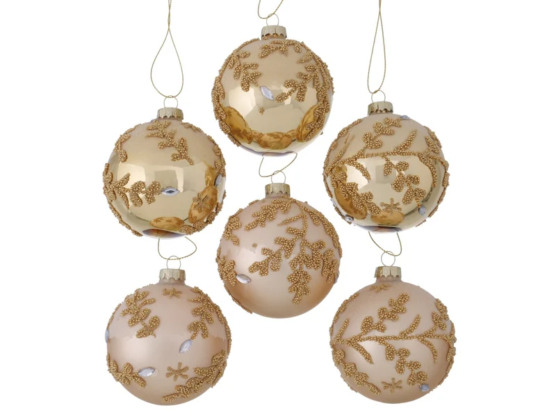 Boltze Kathie Weihnachtskugel sortiert 8cm (1 Stück)