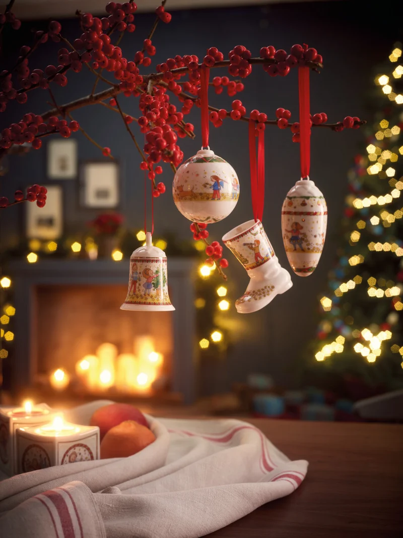 Hutschenreuther Porzellankugel Weihnachtskugel 2024