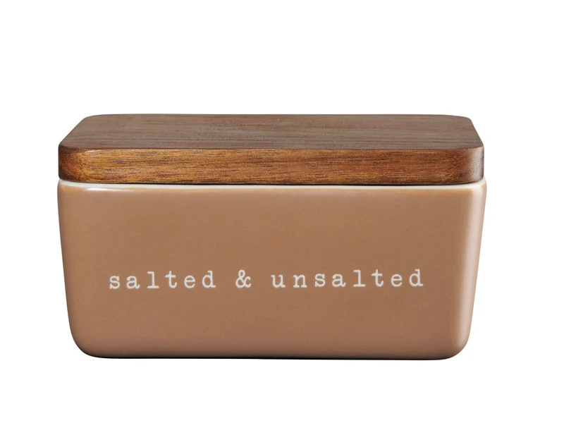 ASA Selection hey! Butterdose salted & unsalted braun 15x10x7,8cm