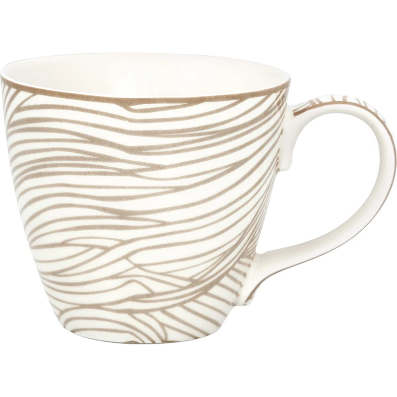 Greengate Wilja Becher mit Henkel beige 0,4l