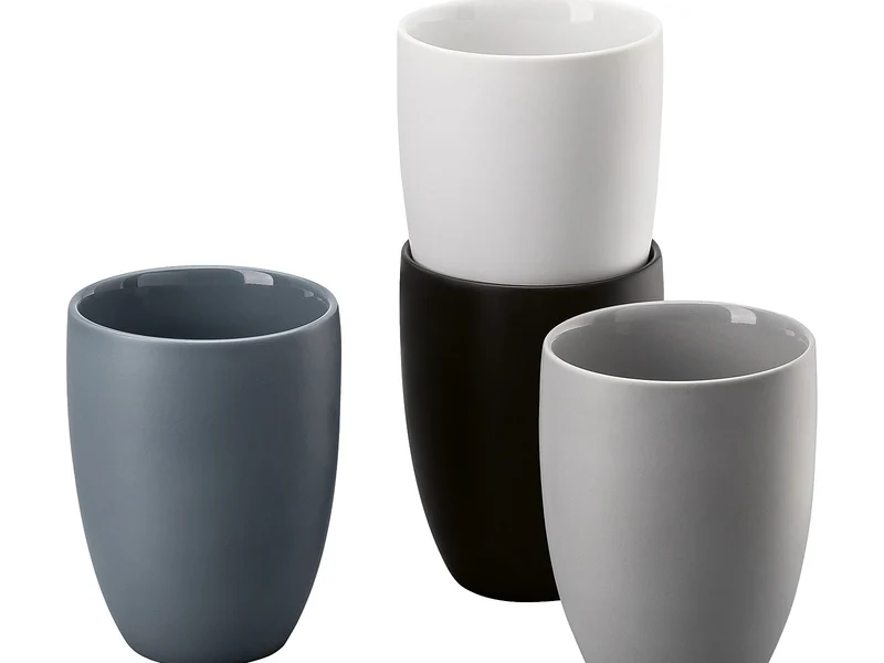 Rosenthal the mug+ Becher doppelwandig gentle grey 0,3l