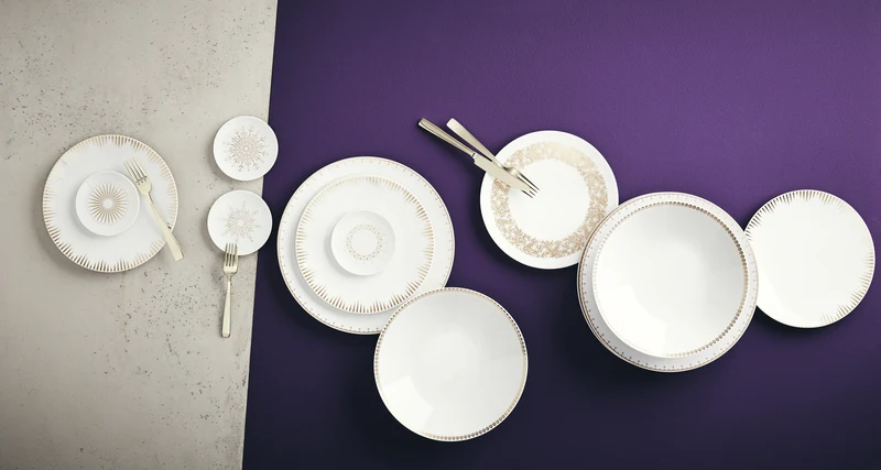Rosenthal TAC Gropius Festive Ornaments Frühstücksteller 22cm