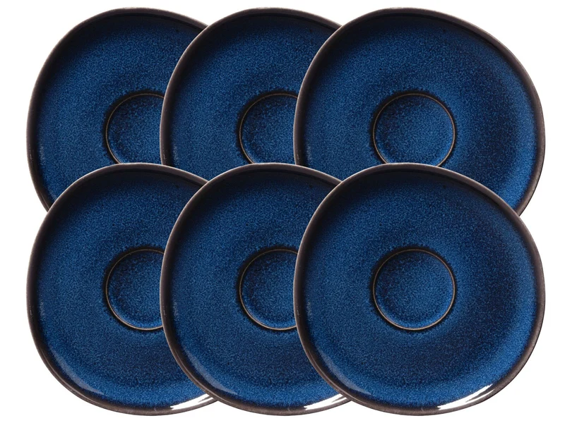 like. by Villeroy & Boch Lave bleu Kaffeeuntertasse 15cm Set6