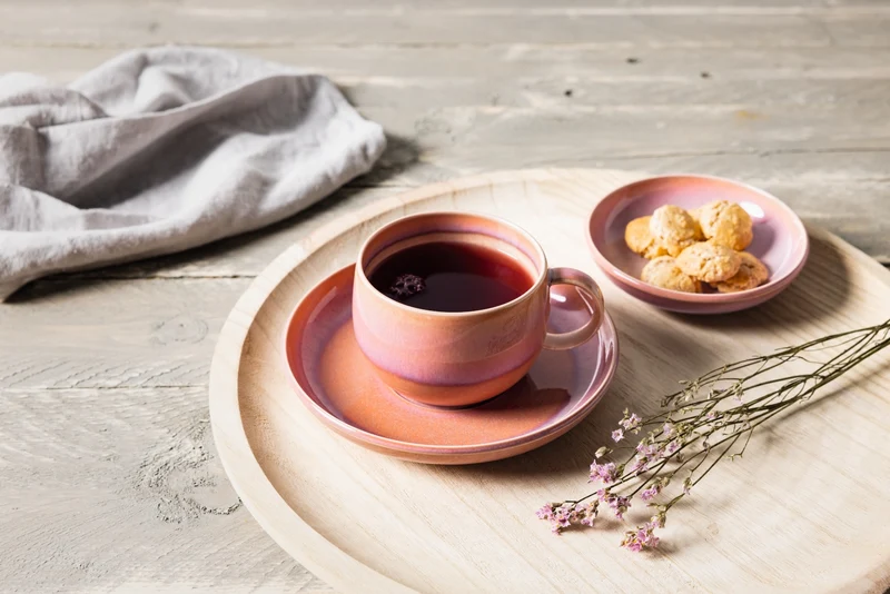 like. by Villeroy & Boch Perlemor Coral Kaffeeuntertasse 16 cm Set6