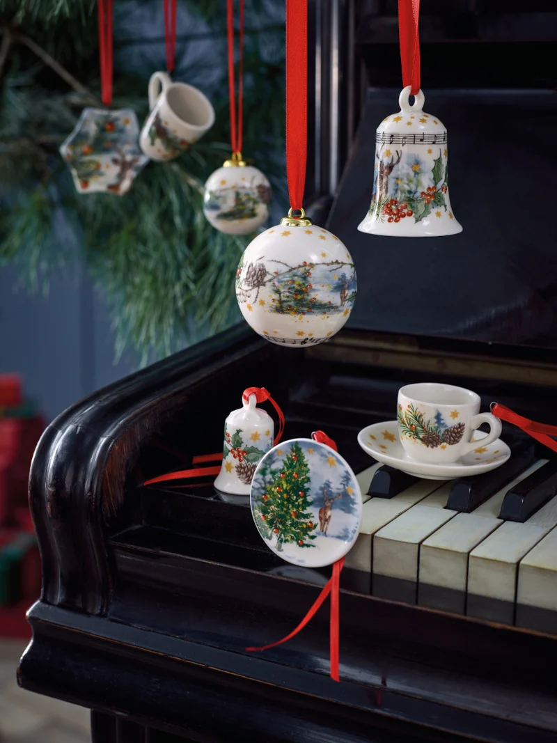 Hutschenreuther Sammelserie 2023 Am Weihnachtsbaum Mini-Set Becher 3tlg