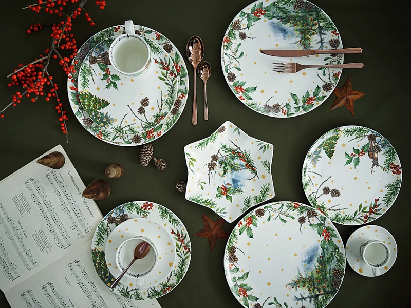 Hutschenreuther Sammelserie 2023 Am Weihnachtsbaum Plätzchenteller 28cm