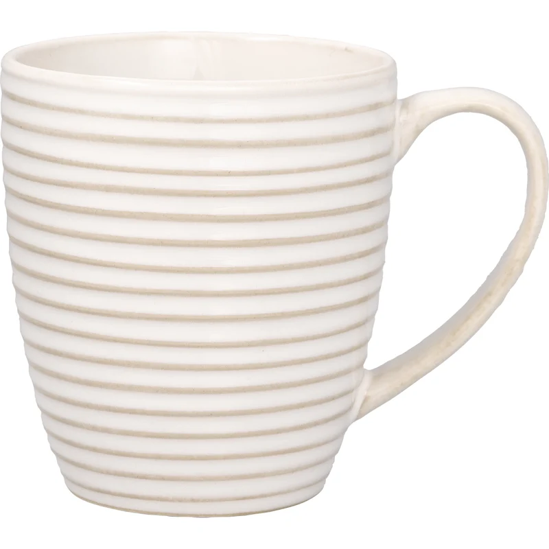 Greengate Dunes Becher mit Henkel white 0,4l