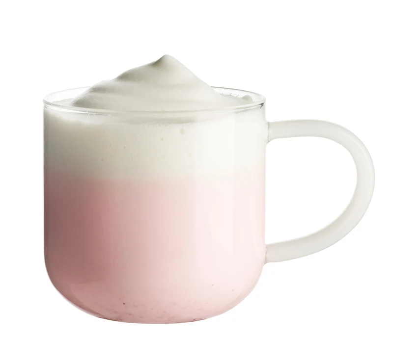 ASA coppa Glas Becher mit weißem Henkel 0,4l