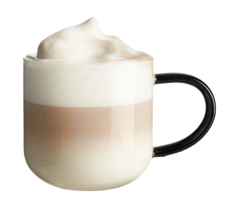 ASA coppa Glas Becher mit schwarzem Henkel 0,4l
