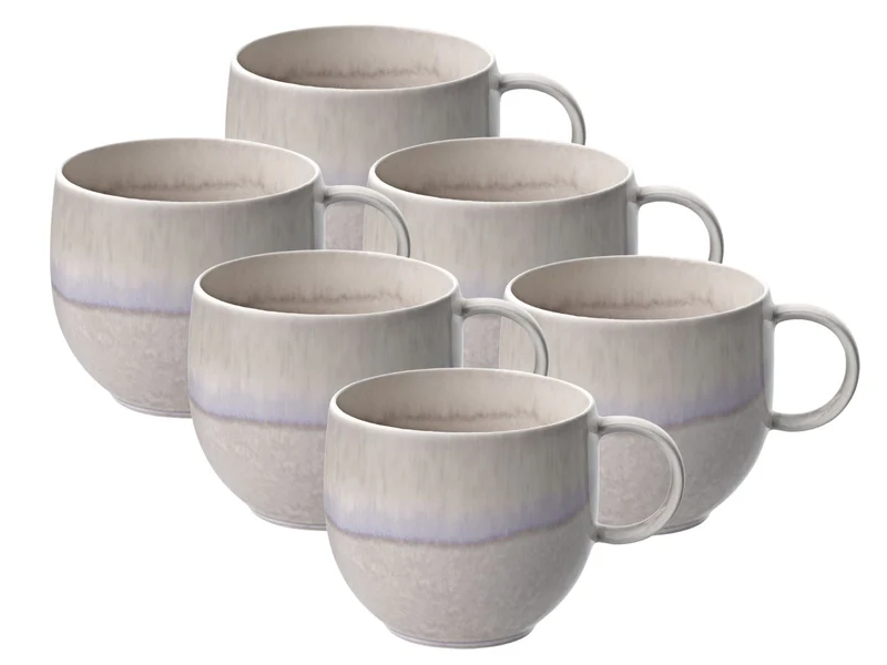 like. by Villeroy & Boch Perlemor Sand Becher mit Henkel 0,29 l Set6