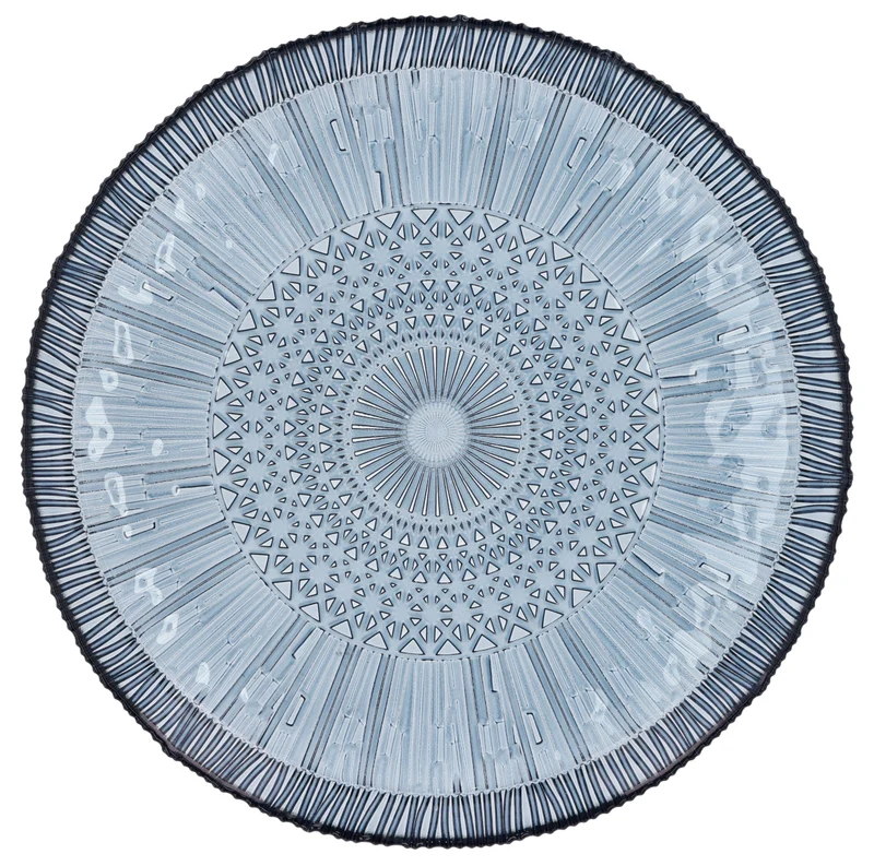 Bitz Kusintha Servierplatte rund blau 30cm