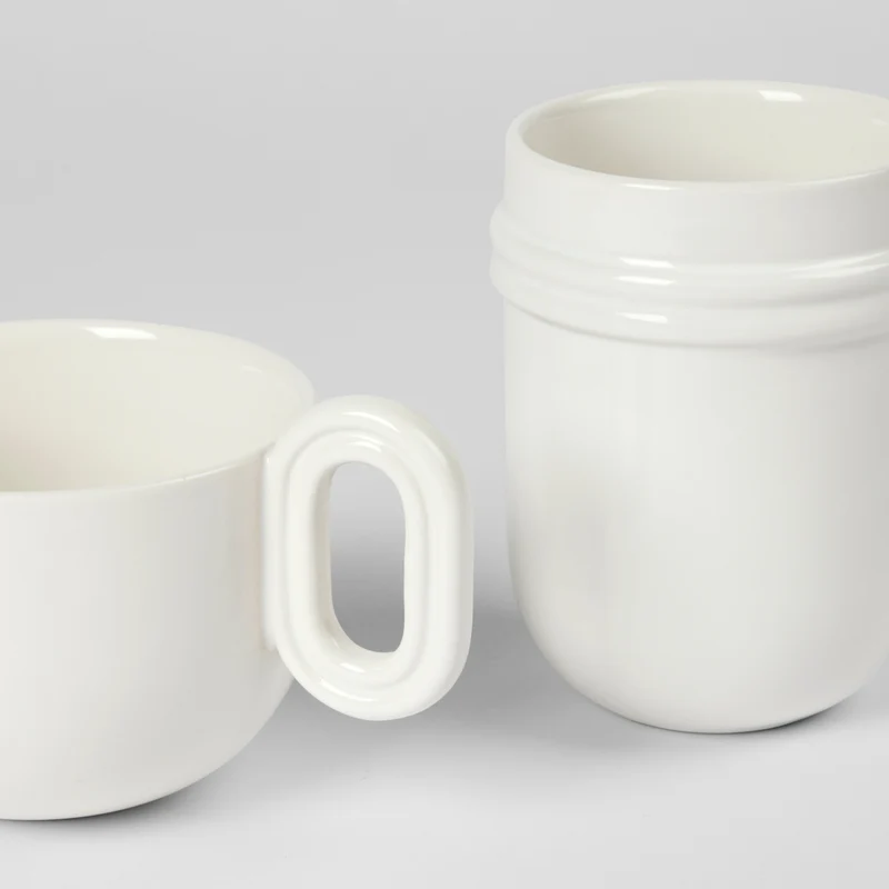 Broste Copenhagen Stevns Kaffeetasse chalk white 400ml