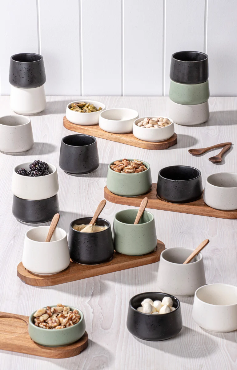 Ladelle ELEMENTS Schalenset flach assortiert Set3