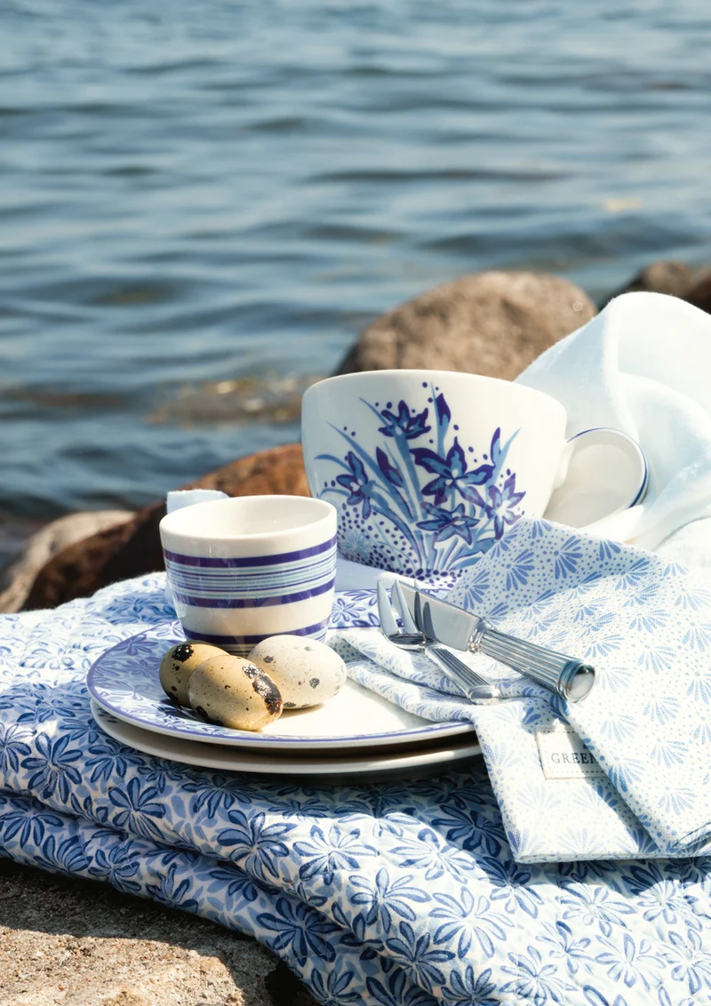 Greengate Celina Stoffserviette blue 40x40cm