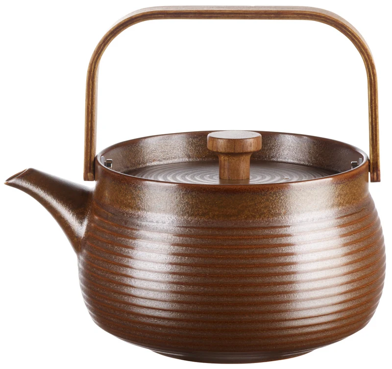 ASA kitchen'art Teekanne mit Holzgriff brown 0,6l