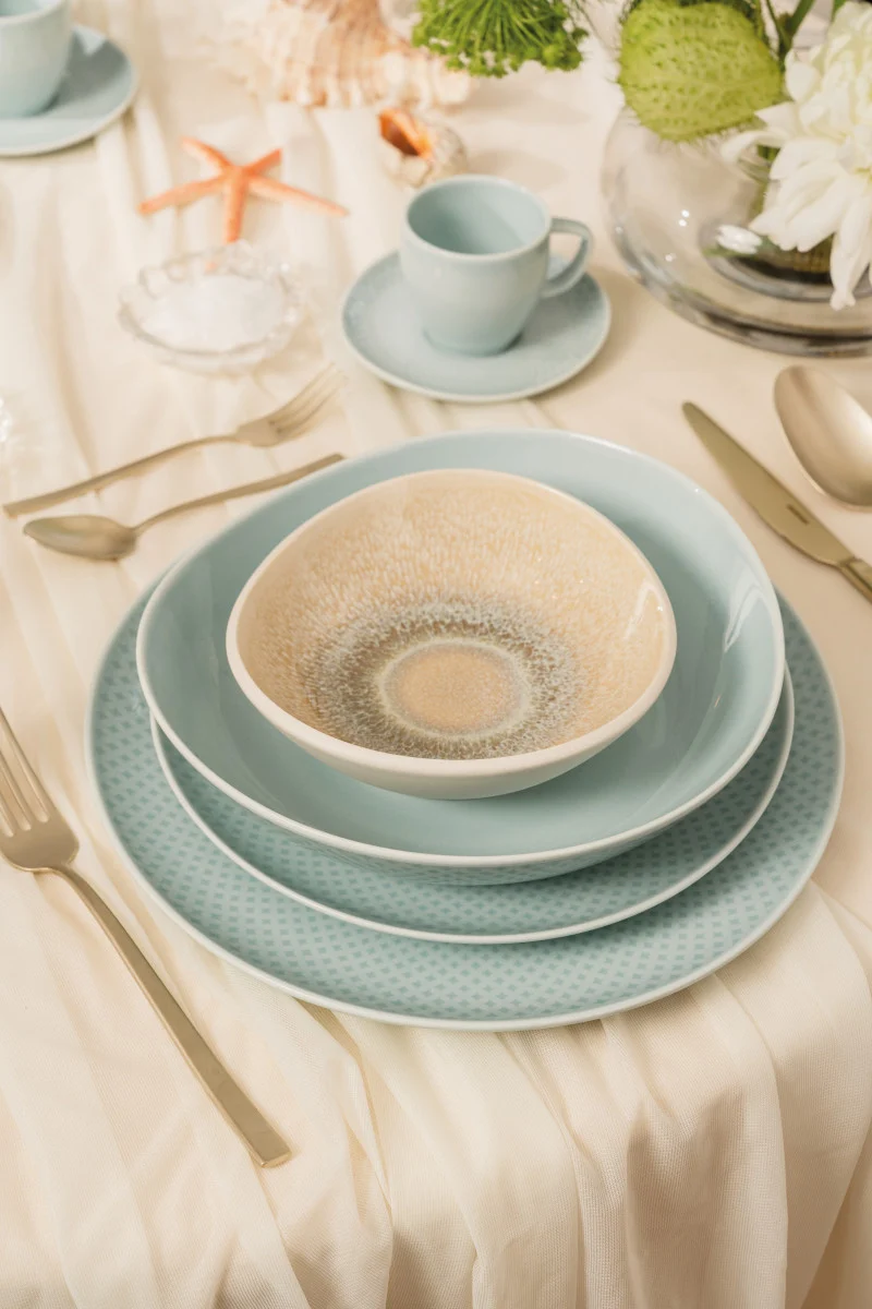 Rosenthal Junto Opal Green/Dune Kombiset Espresso 24tlg