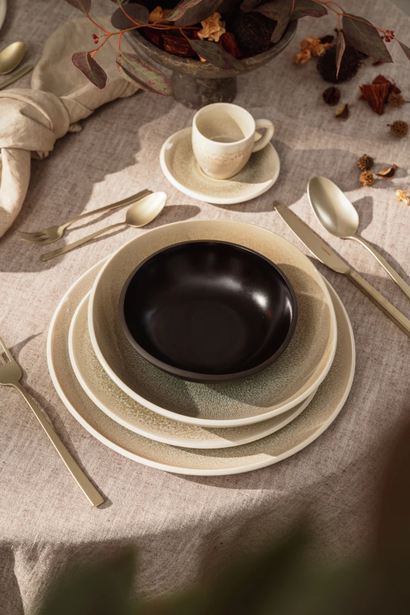 Rosenthal Junto Dune/Slate Grey Kombiset Espresso 24tlg