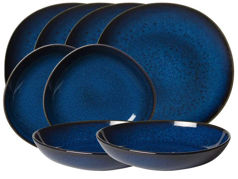 like. by Villeroy & Boch Lave bleu Tafelset 8tlg