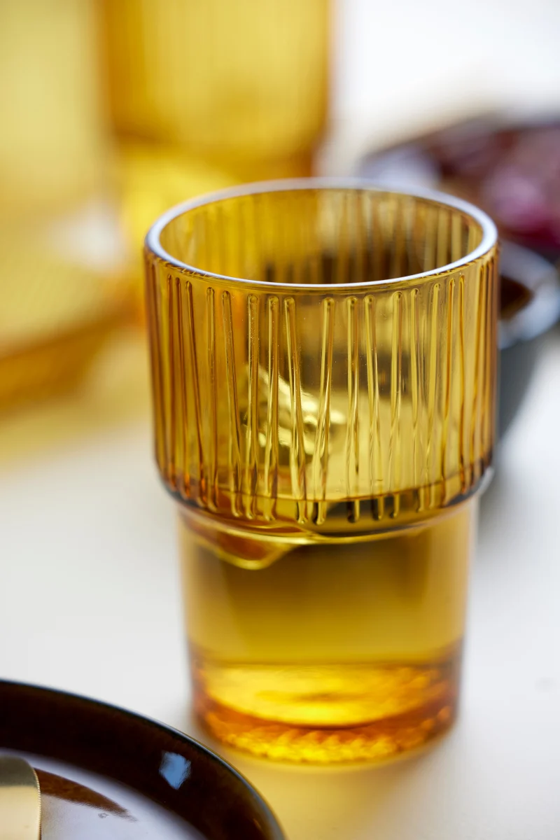 Bitz Kusintha Caféglas amber 380ml 4er Set