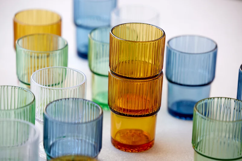 Bitz Kusintha Caféglas amber 380ml 4er Set