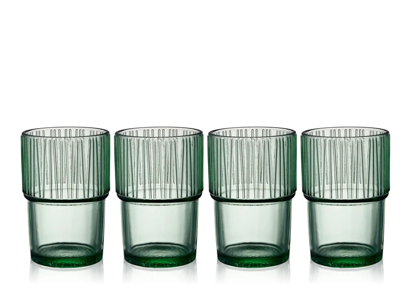 Bitz Kusintha Caféglas grün 380ml 4er Set