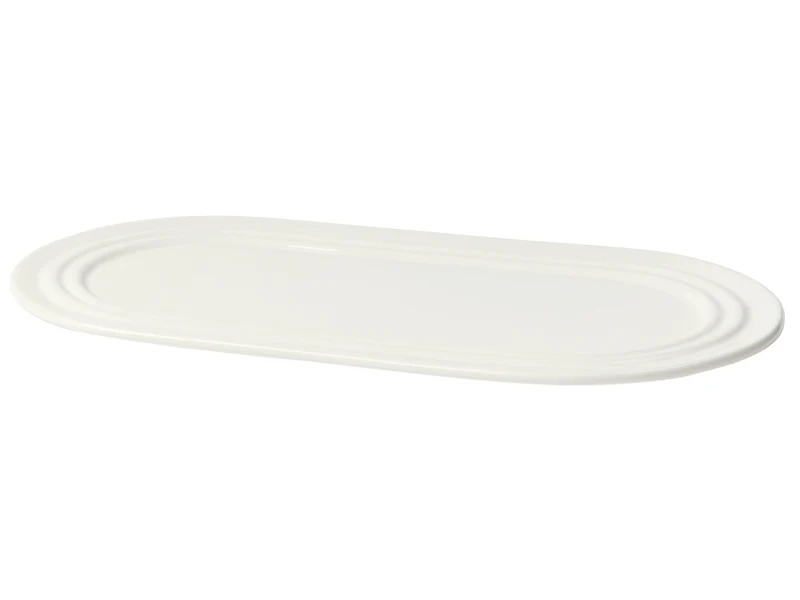 Broste Copenhagen Stevns Platte chalk white 27,5 x 14,5cm