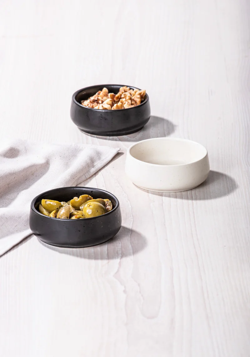 Ladelle ELEMENTS Schalenset flach onyx Set3