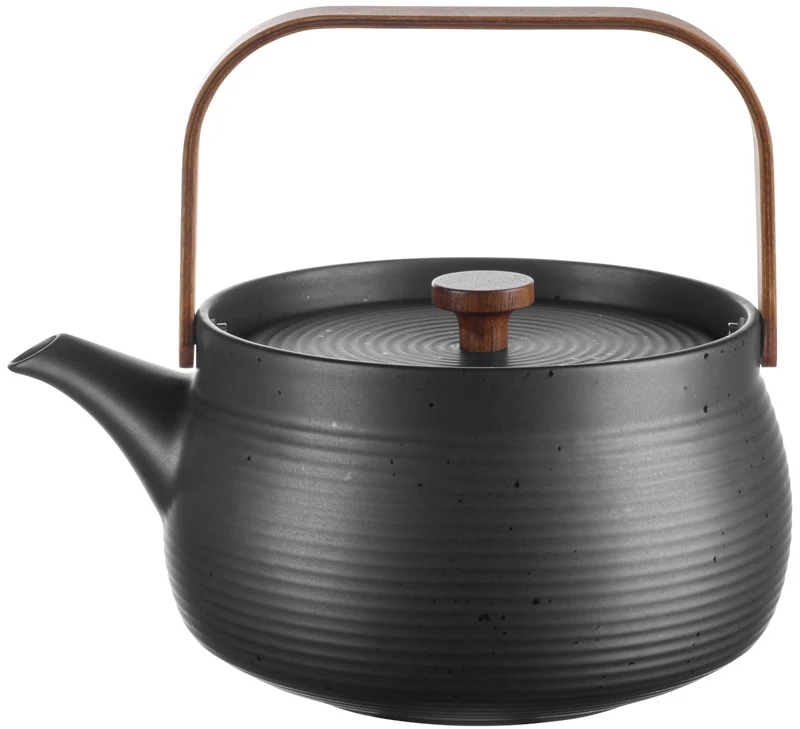 ASA kitchen'art Teekanne mit Holzgriff black 1,5l