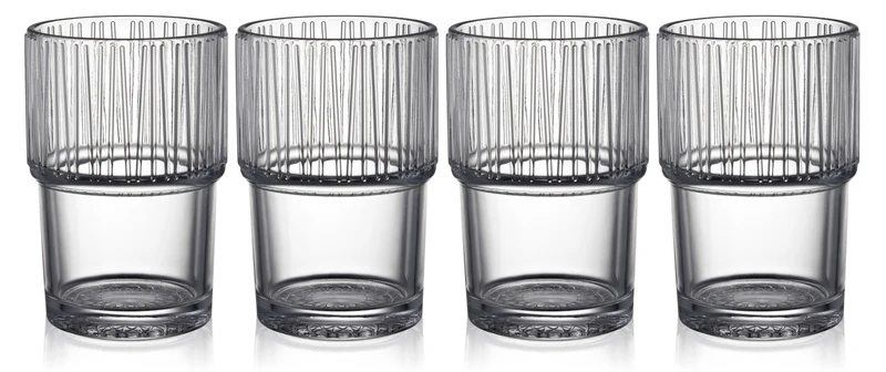 Bitz Kusintha Caféglas klar 380ml 4er Set