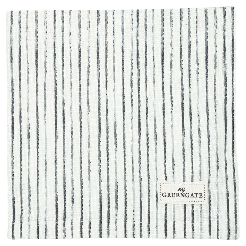 Greengate Gritt Stoffserviette white 40x40cm