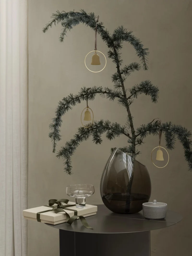 Blomus KITAI Weihnachtsschmuck Glocken gold 4er Set 8cm