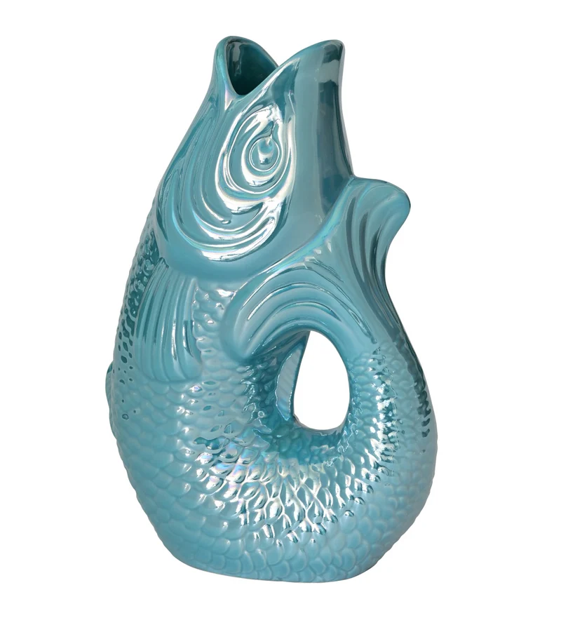 Giftcompany Monsieur Carafon Vase / Karaffe Fisch S rainbow ocean 1,2l