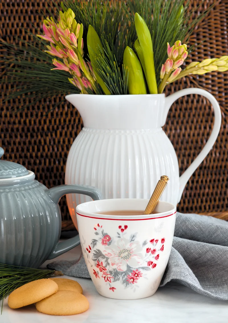 Greengate Abella Kissenbezug weiss 40x40cm