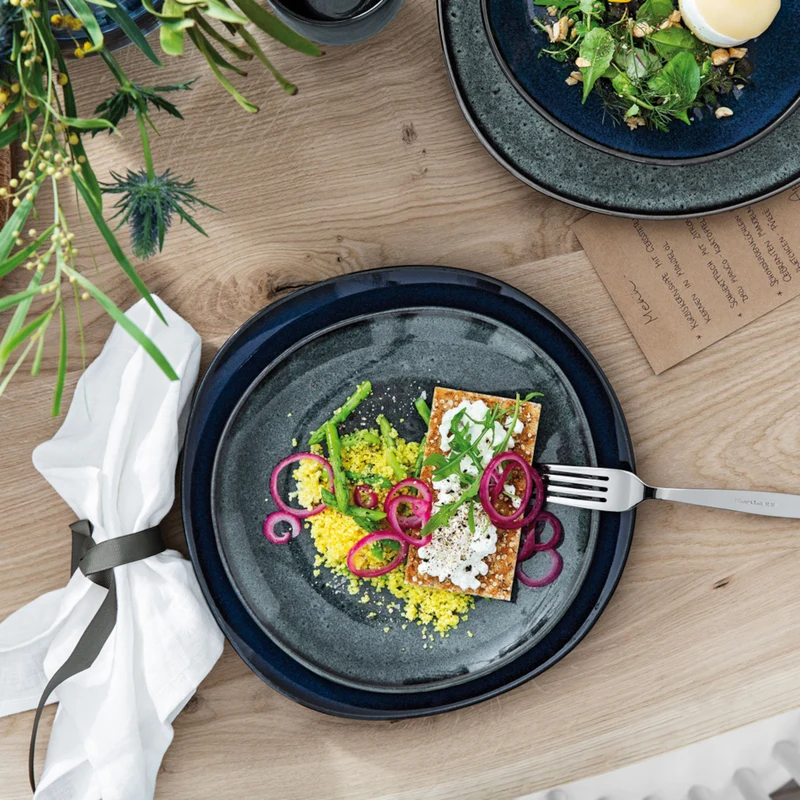Villeroy & Boch Lave gris Tafelset 4tlg