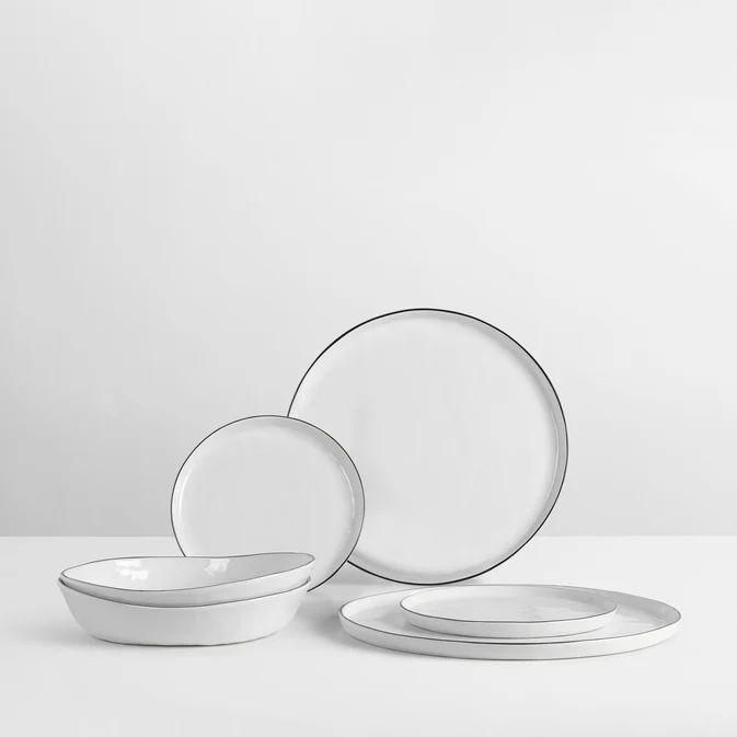 Broste Copenhagen Salt Geschirrset mittag für Zwei