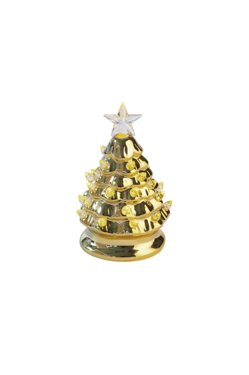 Giftcompany Luce Weihnachtsbaum mit LED gold 13,5cm