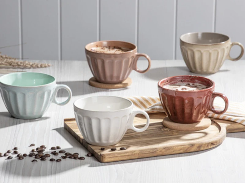 ladelle ELAN Becher- und Untersetzerset salbeigrün