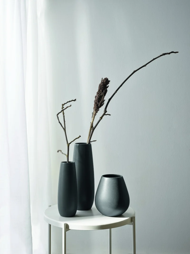 ASA Ease Vase black iron Ø 23 cm