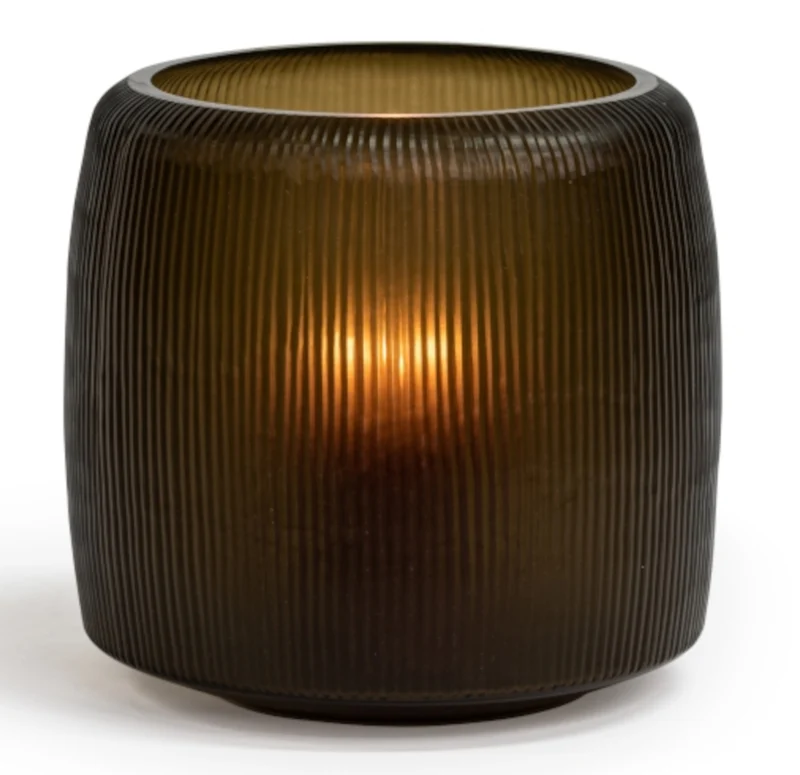 Dekocandle Hurricane Windlicht Glas smoke Ø 32 x 32 cm