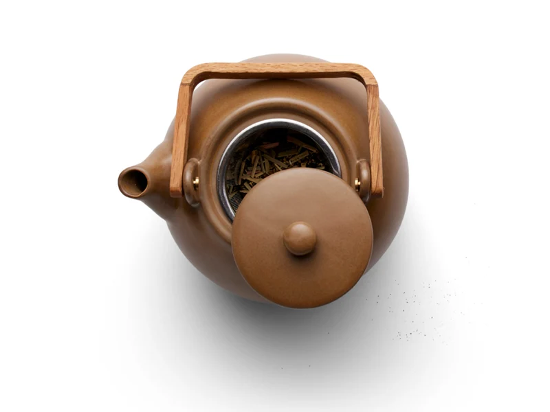 Bitz Teekanne wood mit Teesieb 1,2 l