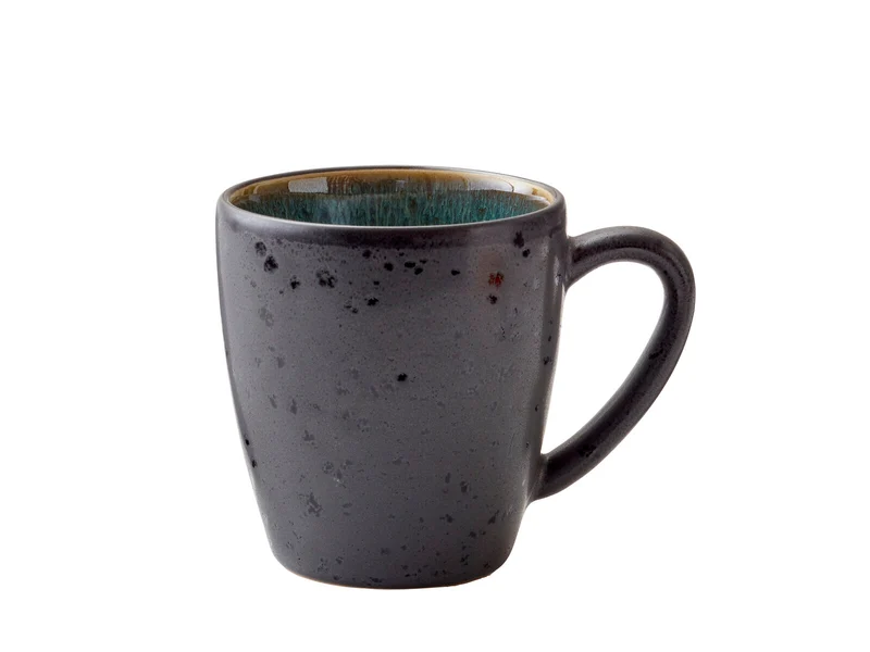 Bitz Becher mit Henkel klein black / green 0,19 l