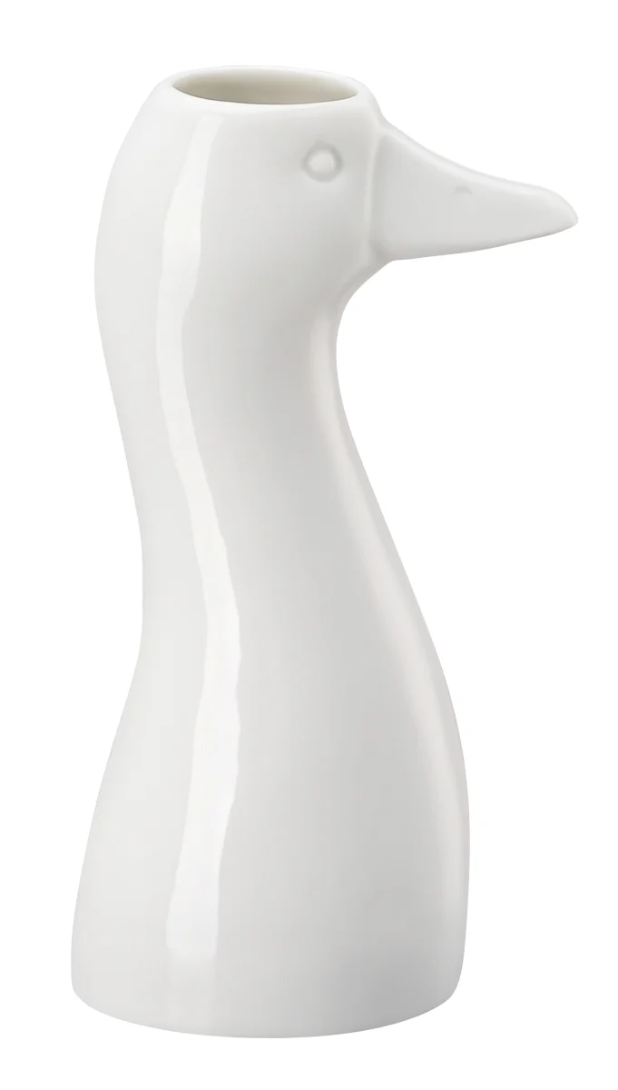 Hutschenreuther Gans-Vase Weiss Vase 20 cm