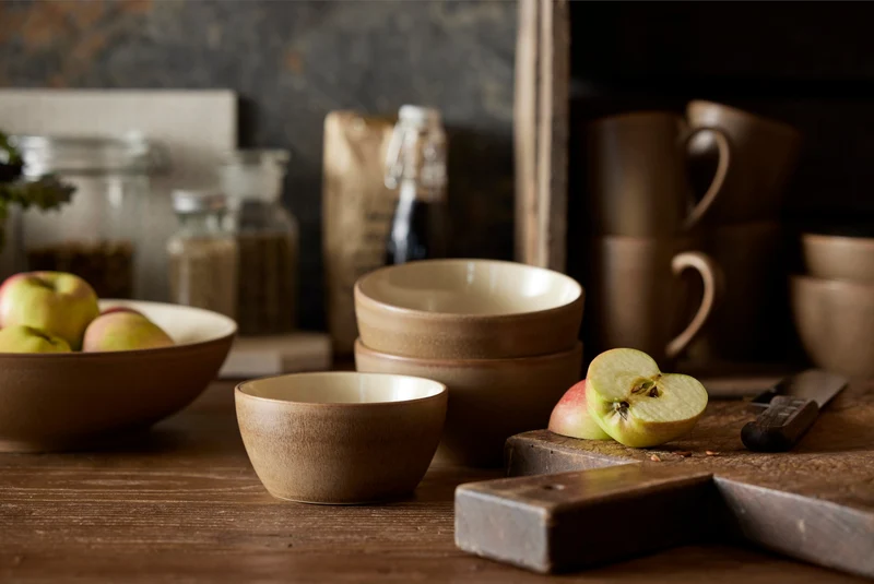 Bitz Salatbowl Wood/Sand 24 cm